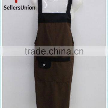 No.1 yiwu commission agent wanted Cheap Price Dacron Dark Color Kitchen Apron for Cooking/for workshop