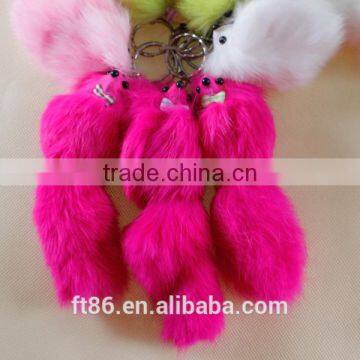 Artificial Fox Tails Hang Decorations Animal Tails for Cars Cute Keychain