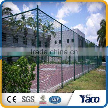 Most popular factory customized 2'' Hole size galvanized chain link fence