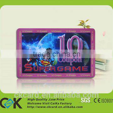 Customize promotional activity coupon reward card