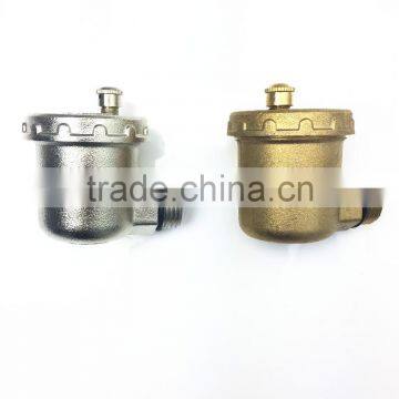 Nickel plated or brass 90 degree air vent valve