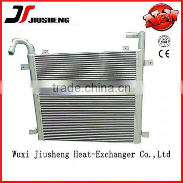 China manufacture aluminum plate-bar air cooled tractor oil cooler in brazing construction