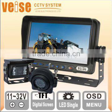 vehicle Rearview safety monitor 7 inch TFT LCD monito for Trucks/Farm Tractor/Heavy Equipment/Fork-lifts/RV