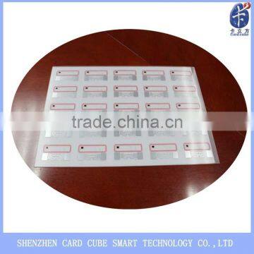 dual frequency plastic card inlay