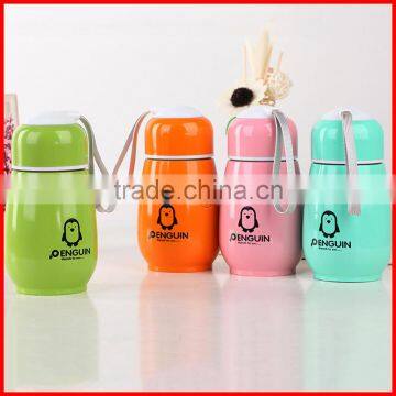 300ml Novelty Gifts Penguin Water Bottle Fashion Stainless Steel Vacuum Flask Kids Students Portable Water Bottle