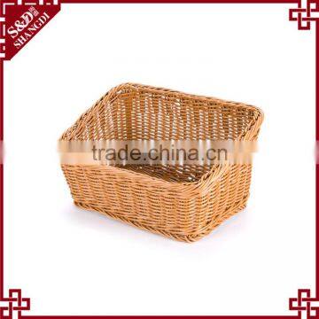 Food Grade Home or Market Metal & Rattan Craft Bread Fruit Vegetable Display Rack photo-3