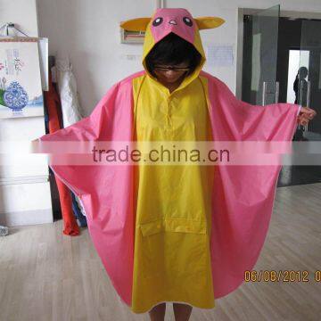 waterproof PVC rain poncho