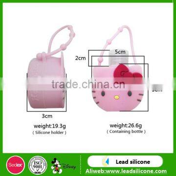30ml Cute Cartoon Round Bottle Hand Sanitizer Holder photo-6
