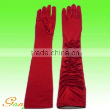 Newest Satin Bow Wrist Length Wedding Bridal Gloves