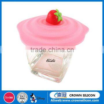 Custom Silicone Coffee Cup Lid, Eco-friendly Cute Shape Silicone Cup Cover photo-4