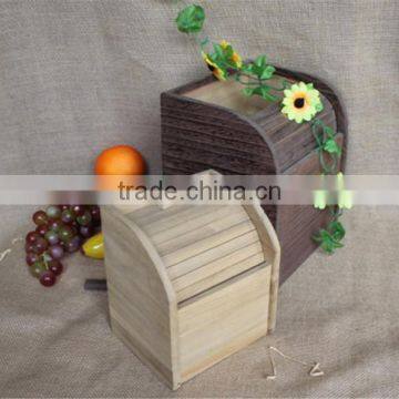 Factory Price Vintage Solid Wooden Remote Storage Box With Sliding Cover photo-4