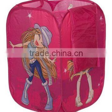 Cute Cartoon Winnie Collapsible Foldable Folding Kids Laundry Bag Hamper Basket Custom Design photo-3