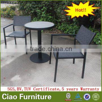 Sling Garden Chair Outdoor Furniture Aluminium Coffee Stacking Chair photo-5