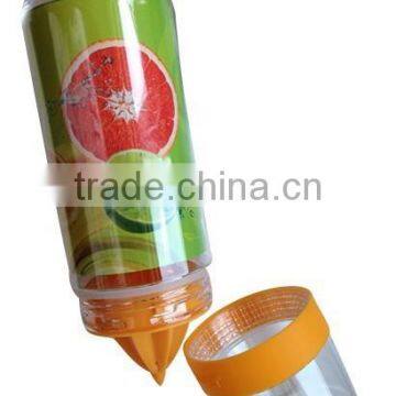 New portable fruit infuser plastic Lemon water bottle