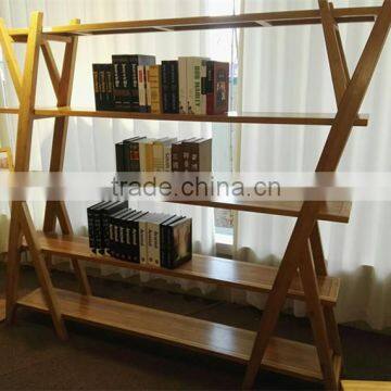 Modern unique desing bamboo bookcase