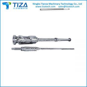 Bimetallic screw barrel for pelletizing machine