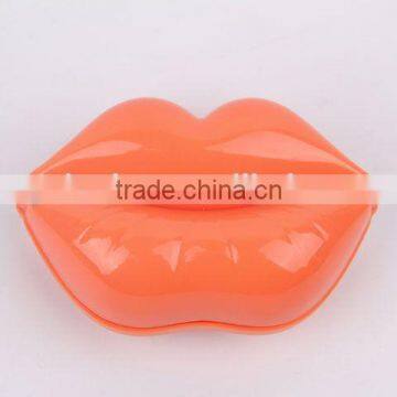 Lip Shaped Plastic Massage Comb With Mirror/hair Brush photo-4