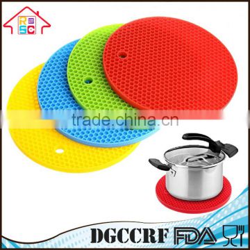 Silicone Round Heat Resistant Table Mat Silicone Coaster Silicone Placemat