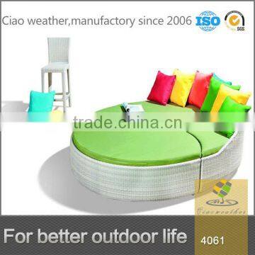 2014 outdoor garden sofa furniture oval round bed