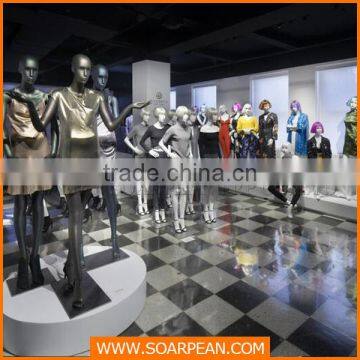 Newest fashion window display fiberglass mannequins female body