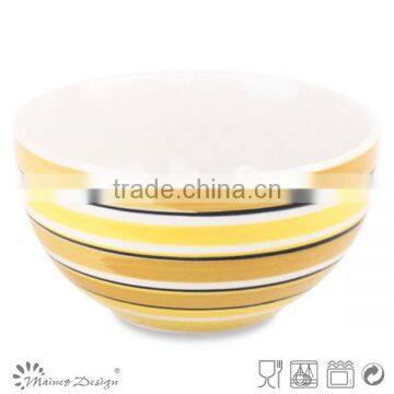 Colorful Stoneware Rice Serving Bowl photo-3