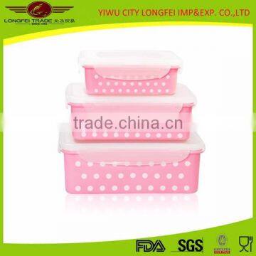 useful 3pcs Plastic Airtight food Preserving container