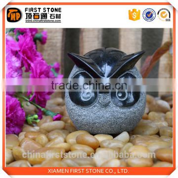 GAB615 Mini Black Stone Owl Figurine