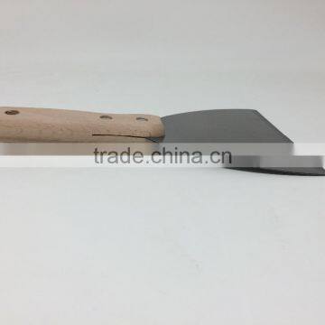 Wooden handle carbon steel scraper