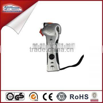 Car Emergency Hammer With Crank Dynamo Light radio