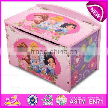 Supply Cheap Fashion Pretty Wooden Toy Box for Storage Book,Multi Functional Decorative Wooden Toy Storage Box W08C126 photo-6
