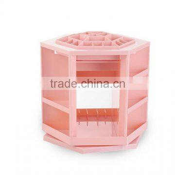 High Quality ABS Big Rotatable Cosmetics Display Shelf Wholesale photo-5