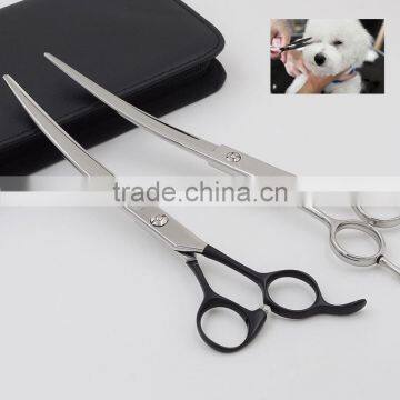 2 Colors Coating Pet Grooming SHEARS Curved or Straight Blades for DOG CAT Hair CUTTING photo-5