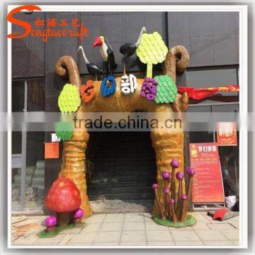 Fiber glass cartoon statues garden status on wholesale