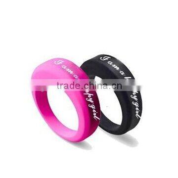 Wholesale Custom Design Fashion Different Color and Differant Shapes Silicone Wedding Ring