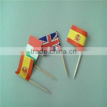 Party Decorative Chinese Bamboo Cocktail Flag Pick photo-6