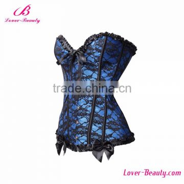 Lover-beauty Slimming Waist Corset Women Blue Plus Size Undergarments