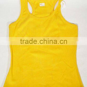 Basic ladies' single jersey cotton tank tops