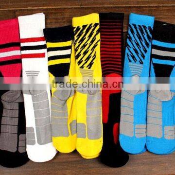 sport socks custom logo anti-slip basketball socks