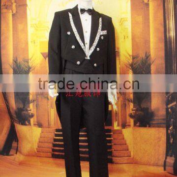 black men's wedding suit