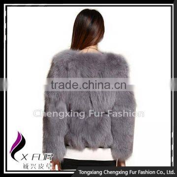 CX-G-A-225A Wholesale Winter Warm Genuine Fox Fur Jacket photo-5