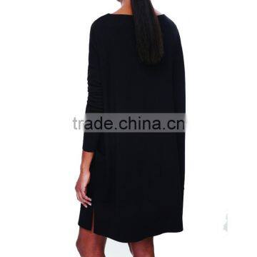 Lady Fabric Designer One Piece Dress Long Sweater Dress Women photo-3