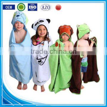 Competitive Price Cuddle Cotton Velour Custom Giraffe Baby Hooded Towels photo-4