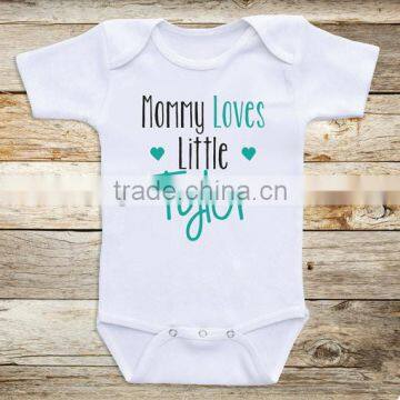 Newborn Baby 100% Cotton Clothes Baby Printed Rompers Customized T Shirt For Baby Kids