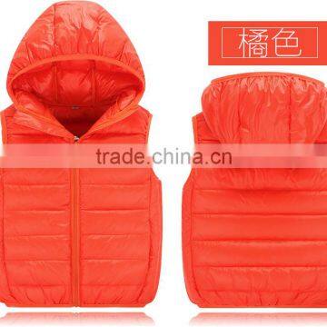 Wholesale Customize Cheap Kids Children Winter Down Vests and Clothes