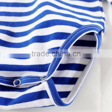 ShiJ 32S 180g Combed Cotton Indiana Striped Long Sleeve Baby Clothes Romper photo-4