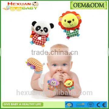 Winter Thick Terry Baby Rattle Socks With Matching Wrist Rattle photo-2