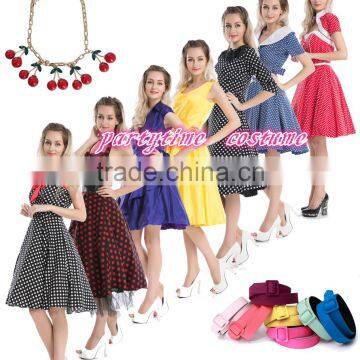 Pinup Swing Evening Party Wedding Prom Rockabilly 50s Vintage Dress photo-3