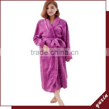 Bathrobe 100% cotton Fleece robe Towel Robe Breathable Hotel BathRobe RS011