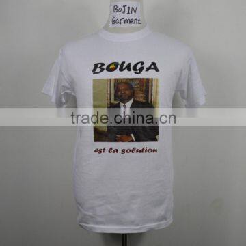 10 Years Factory Custom Cheap White Color Election Campaign T-shirts