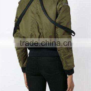 Shandao Wholesale High Quality Plain Dyed Army Green Fashion Ladies Long Summer Coats photo-4
